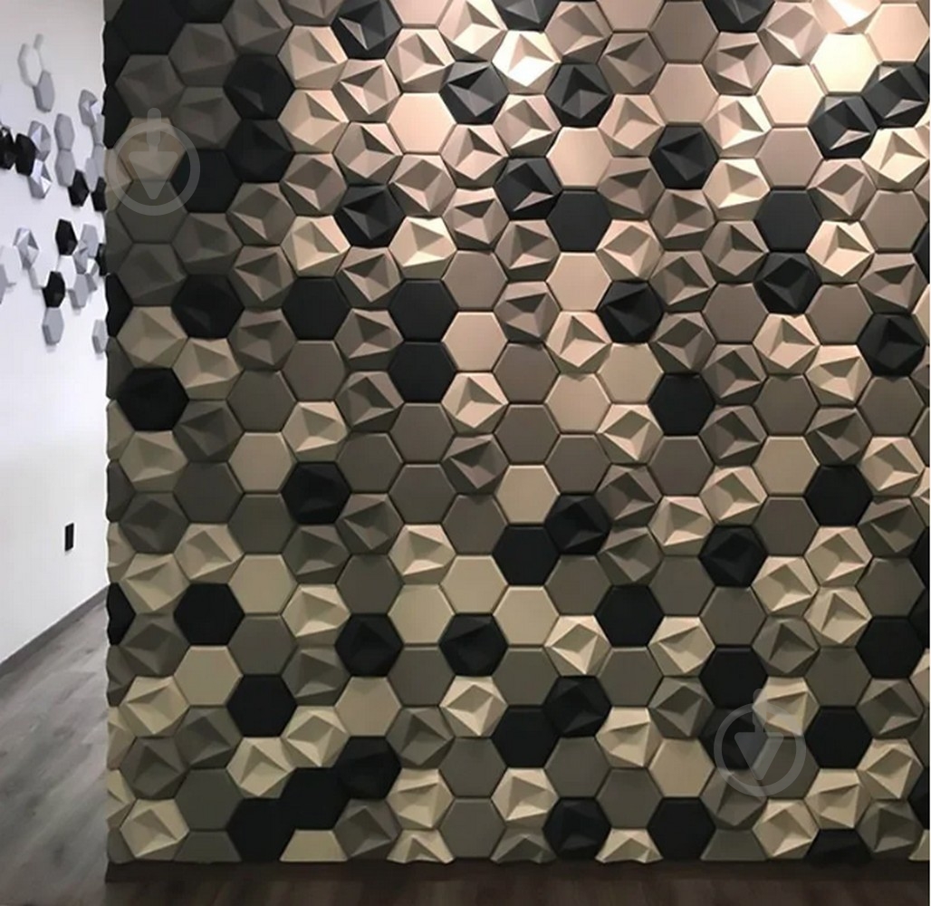 Форма для 3D плитки Pixus 3D Битые соты 425x385 мм - фото 6