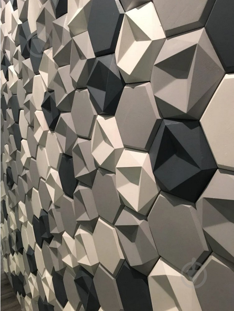 Форма для 3D плитки Pixus 3D Битые соты 425x385 мм - фото 7