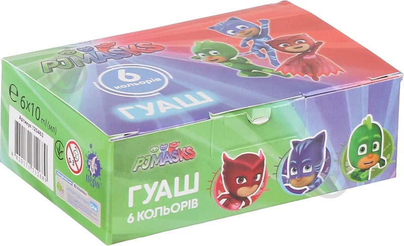 Гуаш 6 шт, 10мл Перо - фото 3