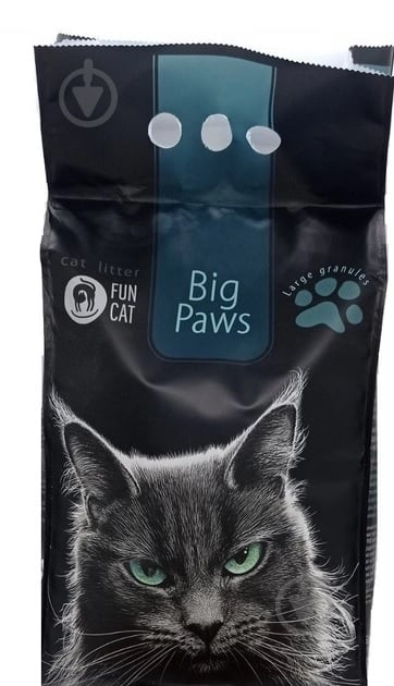 Наполнитель для кошачьего туалета Fun Cat Big Paws 2,2 кг - фото 1 Наполнитель для кошачьего туалета Fun Cat Big Paws 2,2 кг - фото 1
