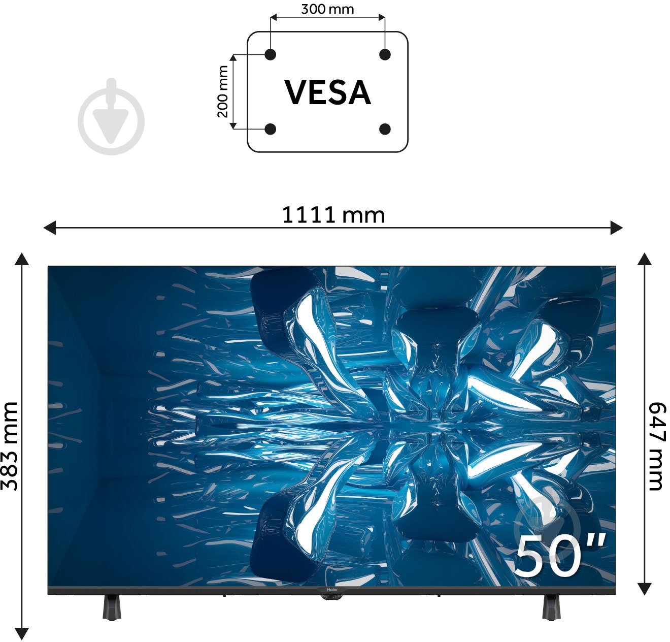 Телевізор Haier H50K85FUX - фото 9