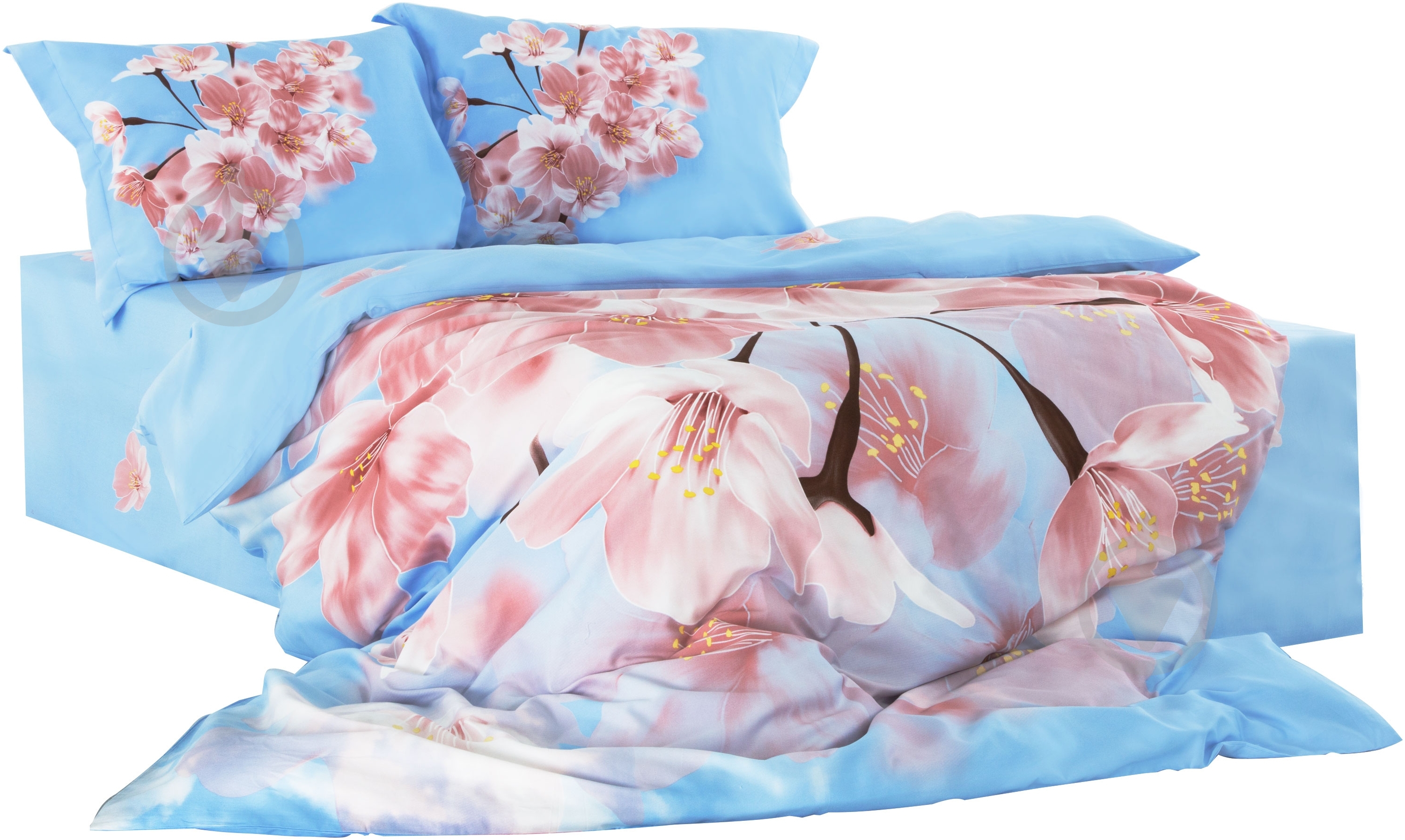 Комплект постельного белья Spring 2,0 голубой La Nuit - фото 1 Комплект постельного белья Spring 2,0 голубой La Nuit - фото 1