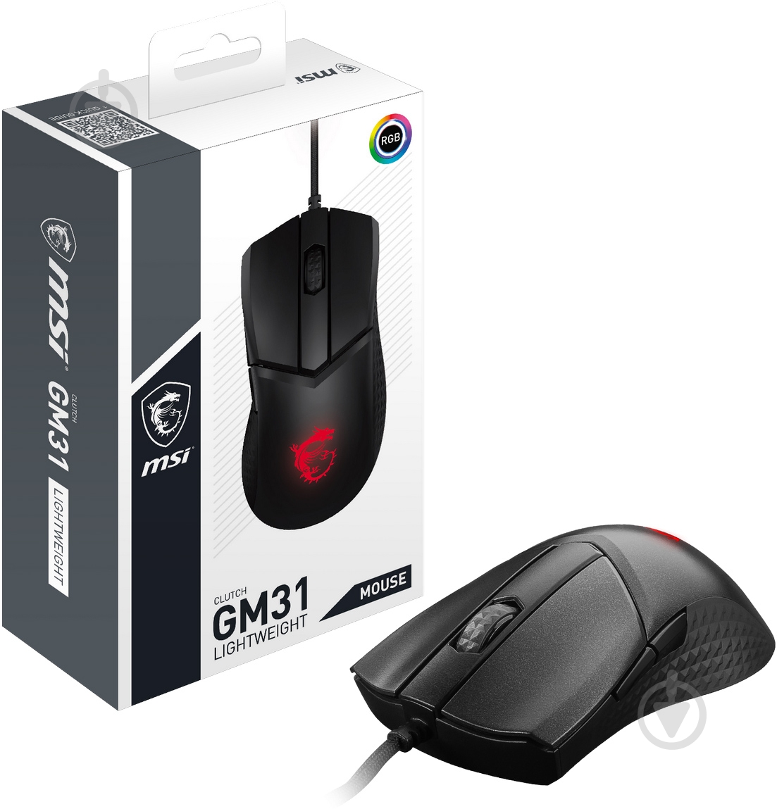 Мышь MSI OPTICAL GAMING black (CLUTCH GM31 LIGHTWEIGHT) - фото 10