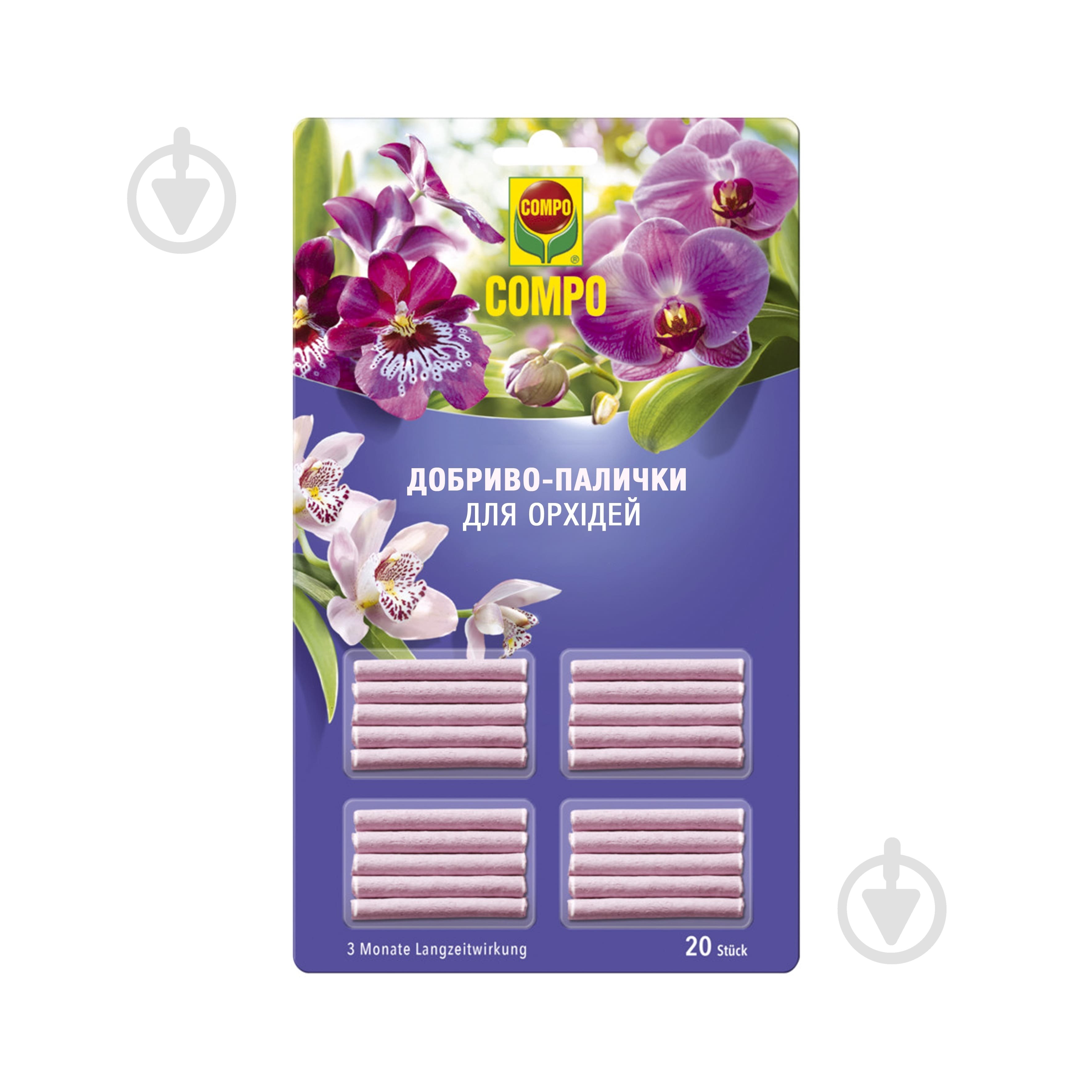 Добриво-палички для орхідей Compo 20 шт 1978 - фото 1 Добриво-палички для орхідей Compo 20 шт 1978 - фото 1
