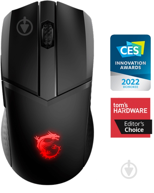 Мышь MSI OPTICAL WRL GAMING black (CLUTCH GM41 LIGHT WRL) - фото 2
