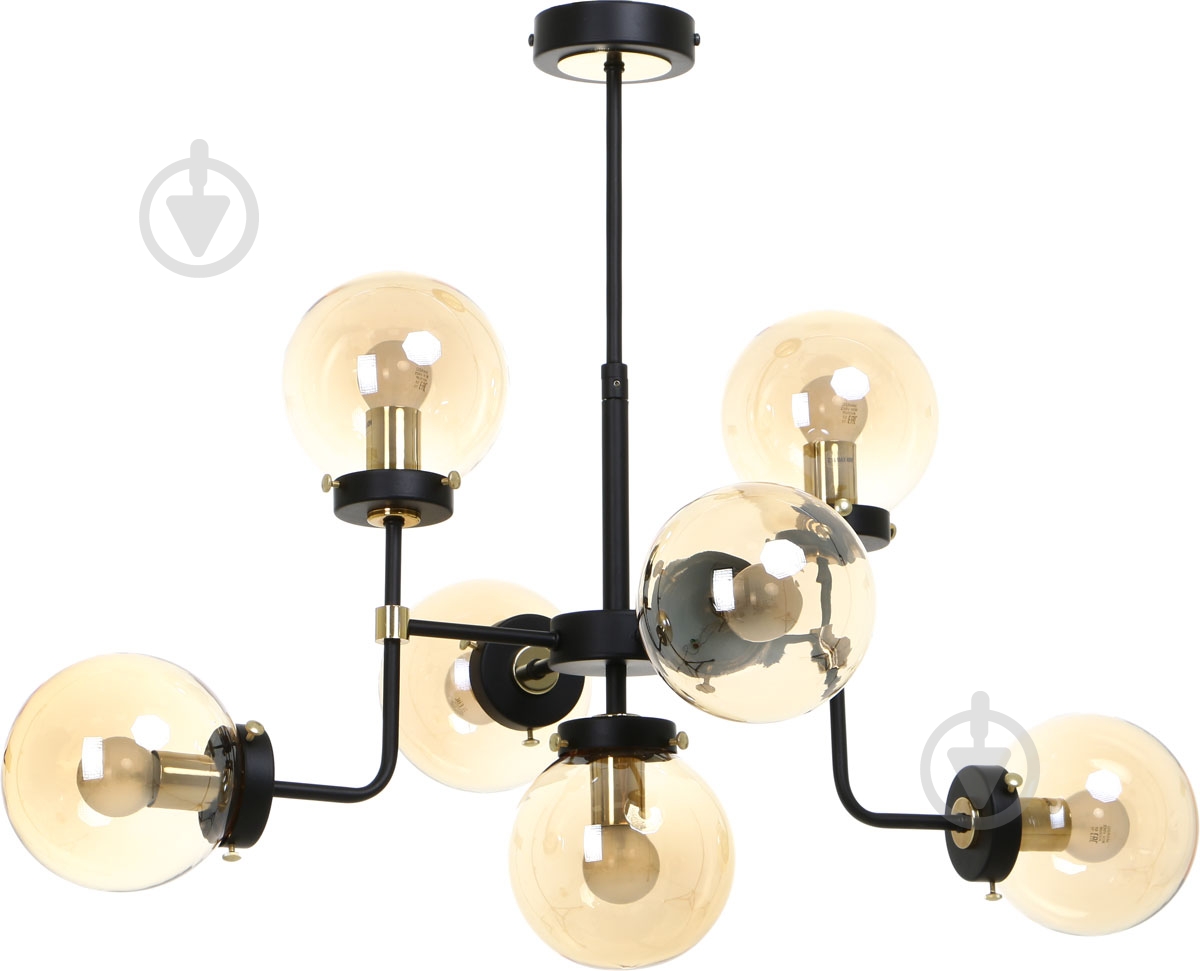 Люстра потолочная ALFA Transformers 40 Вт E14 черный 24847 - фото 1 Люстра потолочная ALFA Transformers 40 Вт E14 черный 24847 - фото 1