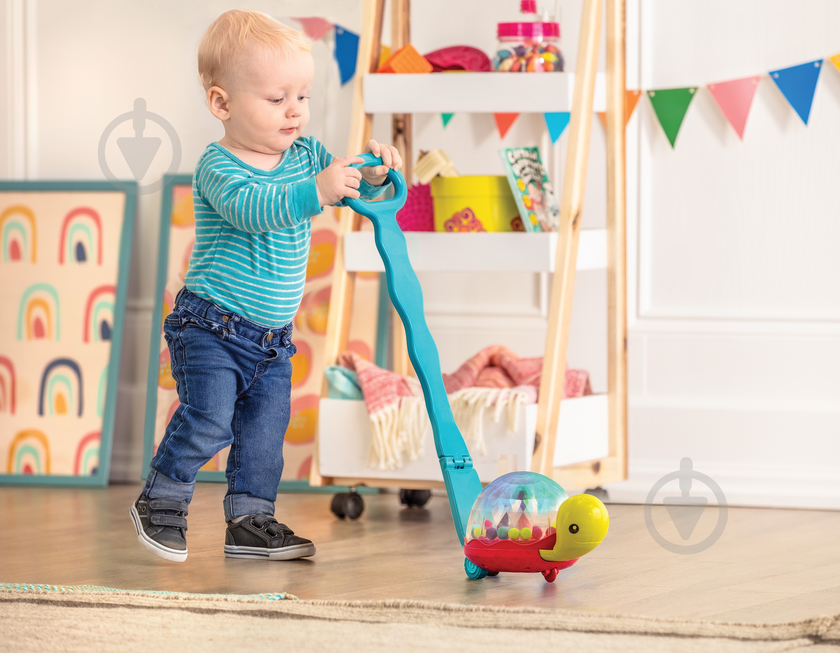 Игрушка-каталка Battat Черепашка топ-топ BX1647Z - фото 3