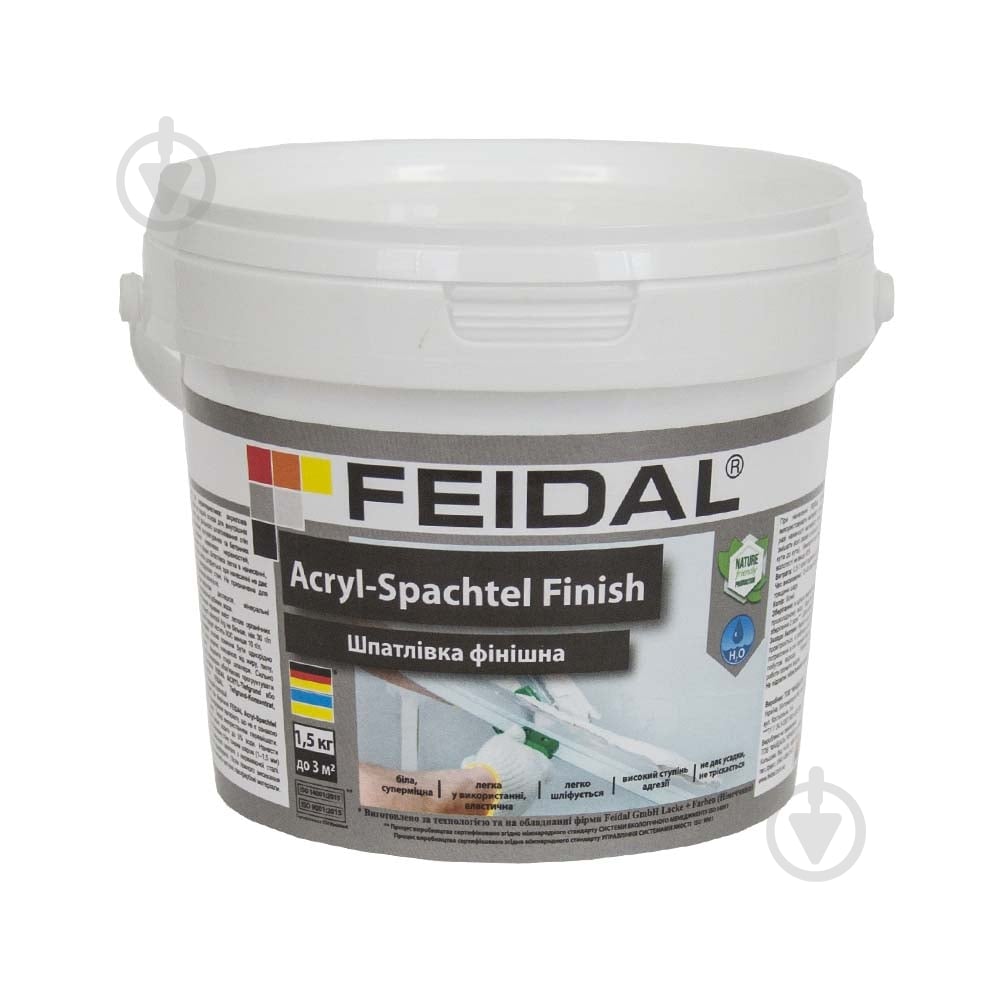 Шпаклевка Feidal Acryl-Spachtel Finish 1,5 кг - фото 1