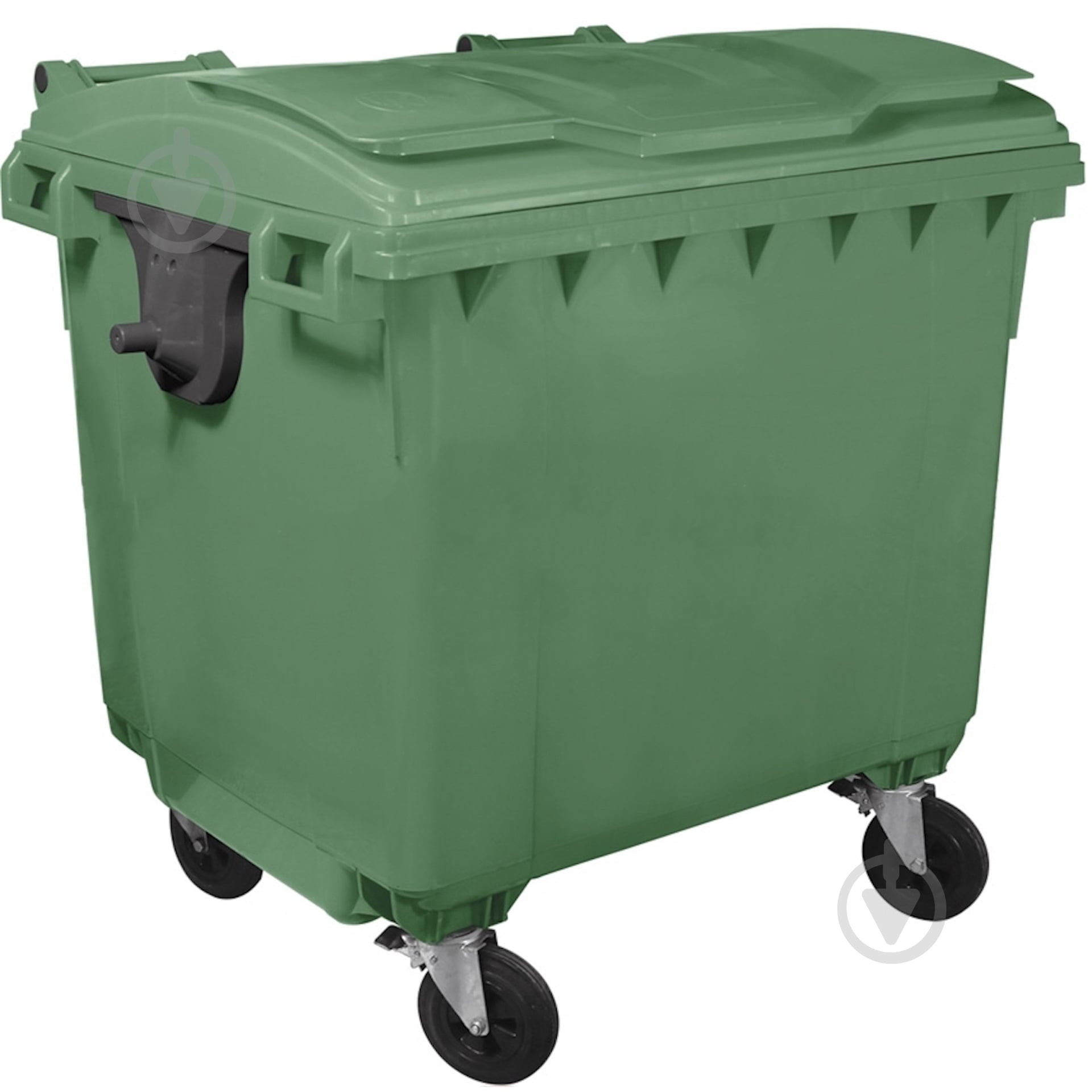 Контейнер для мусора Plastik Gogic 1100 л зеленый - фото 8