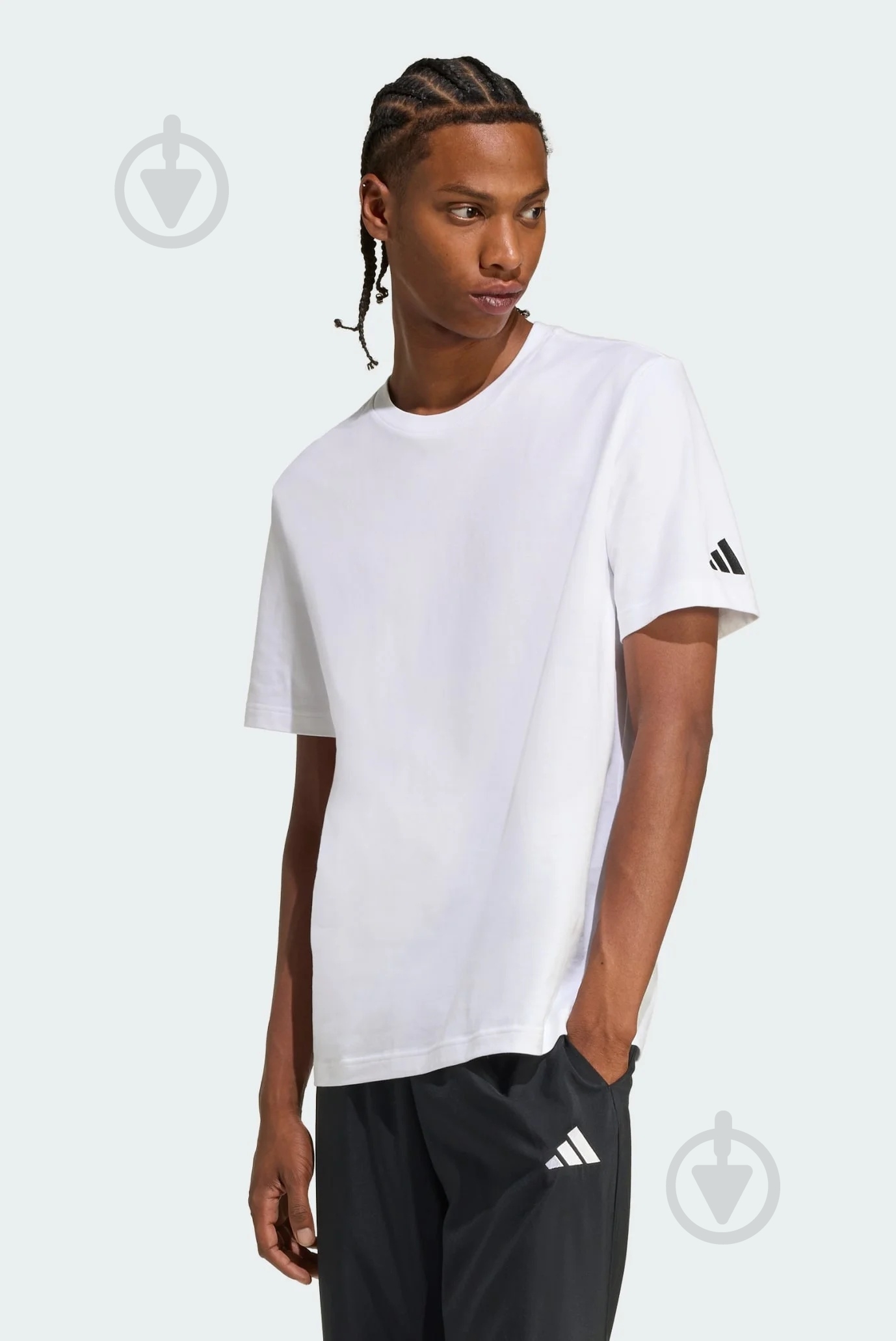 Футболка Adidas M BLANK TEE KD9094 р.S білий - фото 1