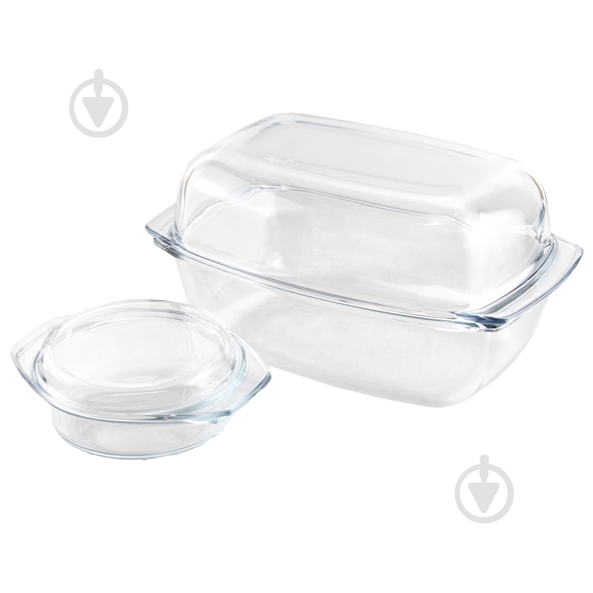 Каструля скляна Termisil 5,5 л в комплекті кастрюля 1,0 л - фото 1 Каструля скляна Termisil 5,5 л в комплекті кастрюля 1,0 л - фото 1