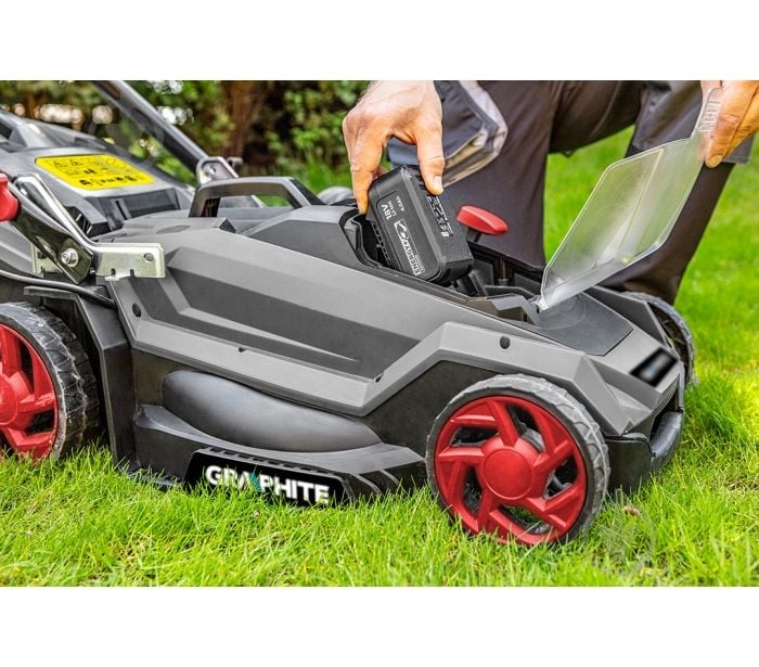 Газонокосилка аккумуляторная GRAPHITE 58G033 - фото 5 Газонокосилка аккумуляторная GRAPHITE 58G033 - фото 5