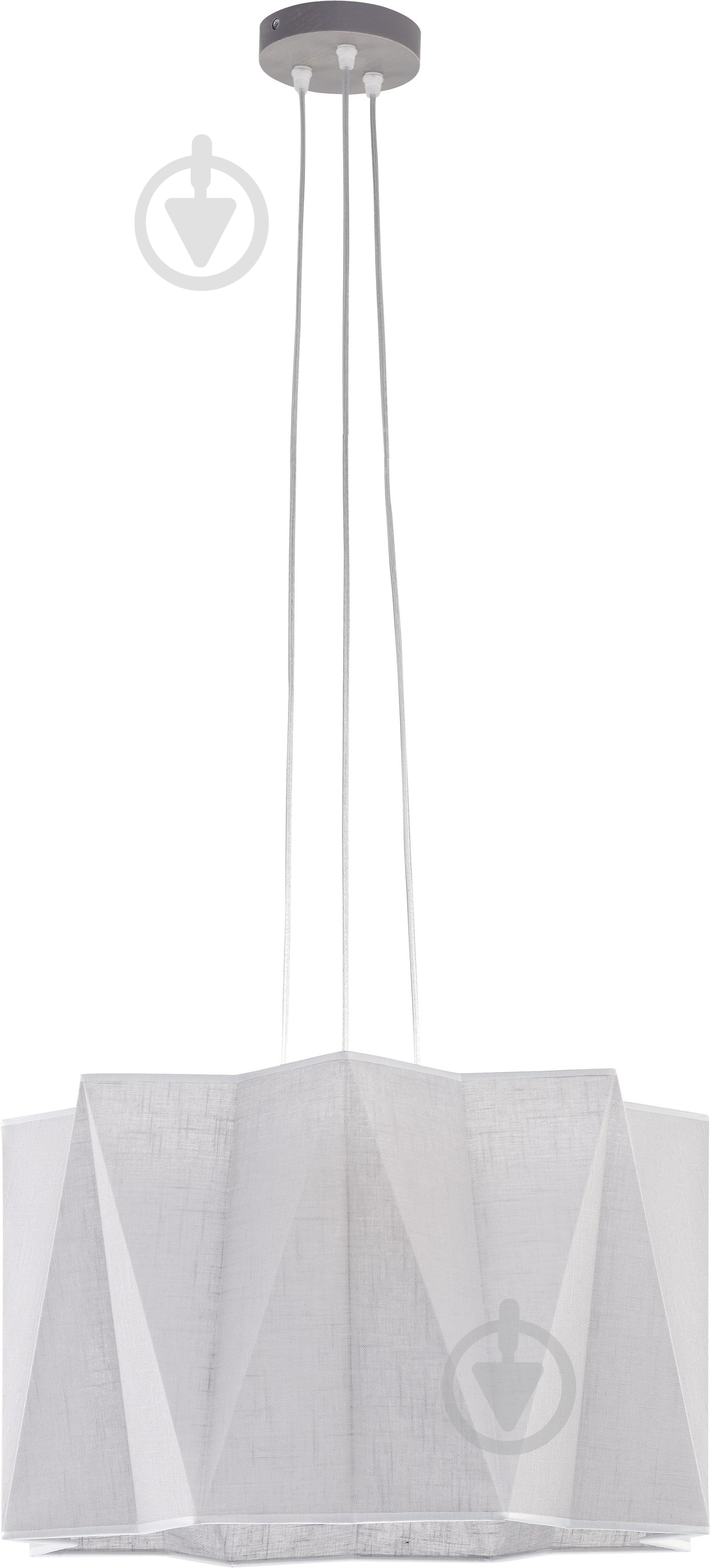 Подвес TK Lighting Piano 3x60 Вт E27 серый/дерево 671 - фото 1