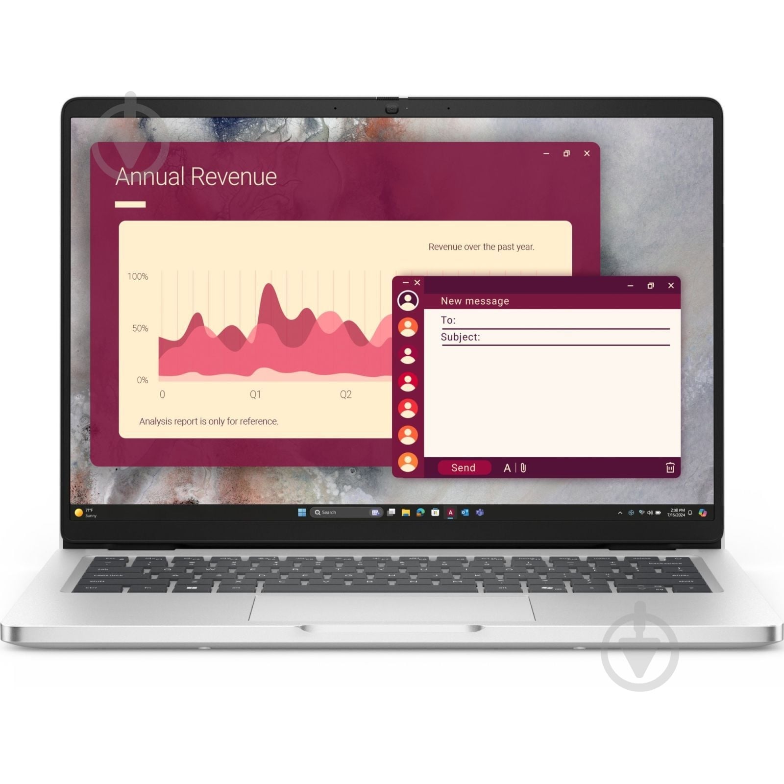Ноутбук Dell Pro 14 Laptop 14" (BTO108PC14250UA_UBU) platinum - фото 1