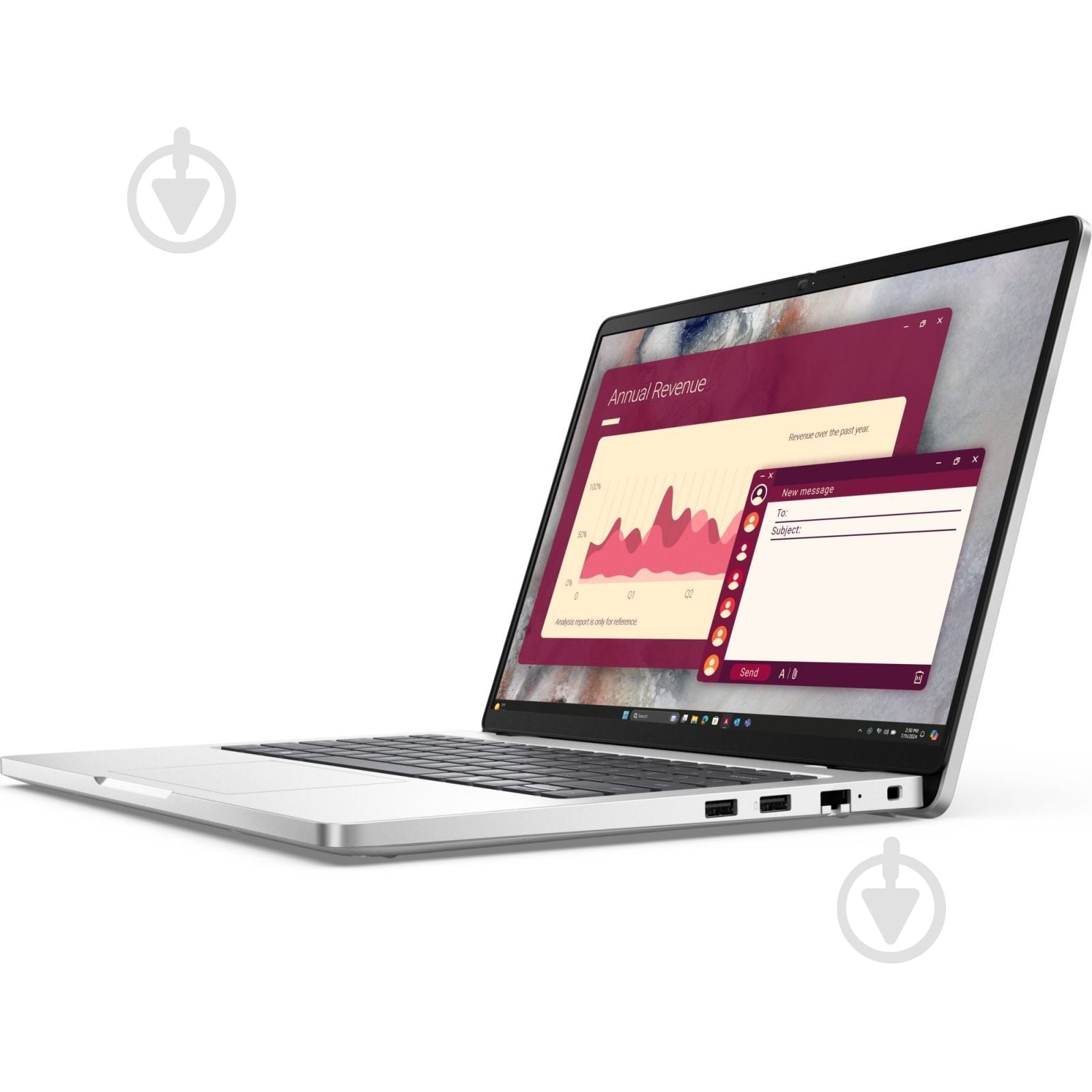Ноутбук Dell Pro 14 Laptop 14" (BTO108PC14250UA_UBU) platinum - фото 4