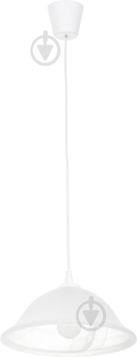 Подвес TK Lighting Plate 1x60 Вт E27 белый 1286 - фото 1