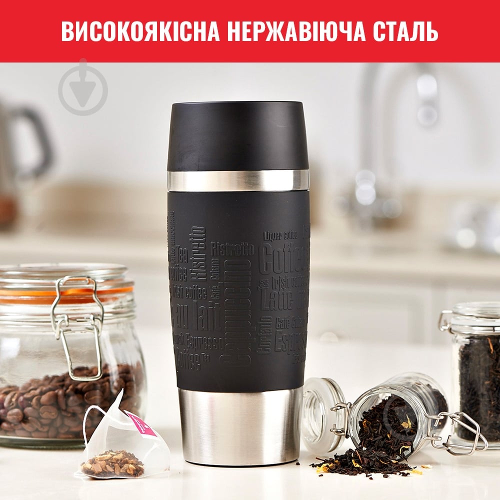 Термочашка Tefal Travel Mug Classic 0.36 л Черный N2020210 - фото 6