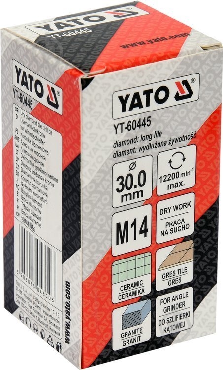 Коронка алмазна YATO М14 YT-60445 - фото 3