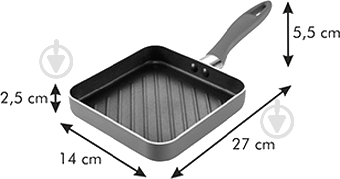 Сковорода Tescoma PRESTO MINI 14х14 см 594004 - фото 2