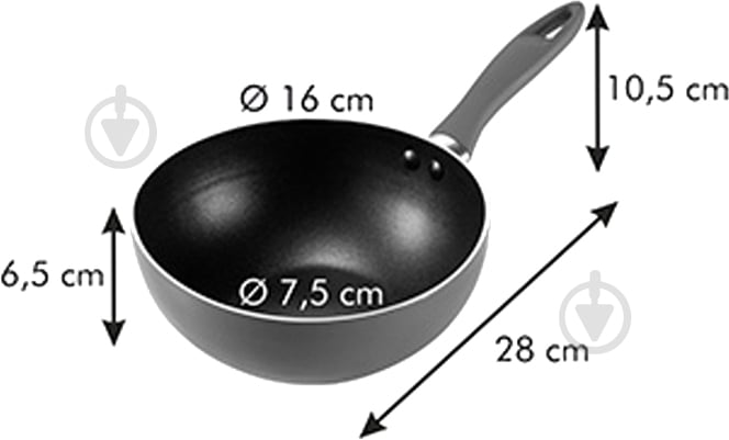 Сковорода Tescoma Wok PRESTO MINI 16 см 594010 - фото 2