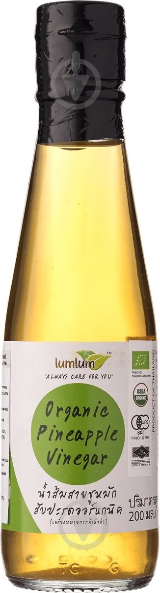 Уксус lumlum ананасовый органический 200 мл - фото 1