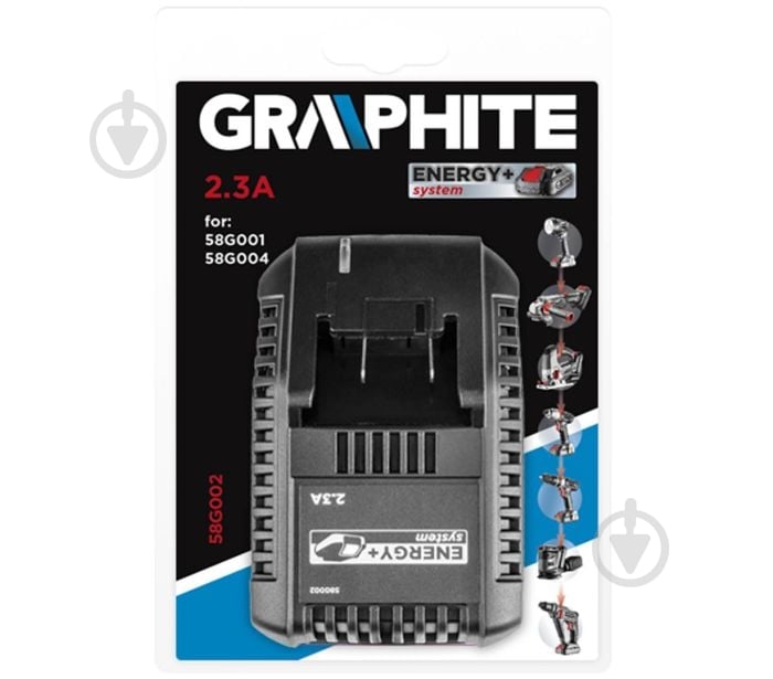 Зарядное устройство GRAPHITE для аккумуляторных батарей Energy+ 58G002 - фото 2