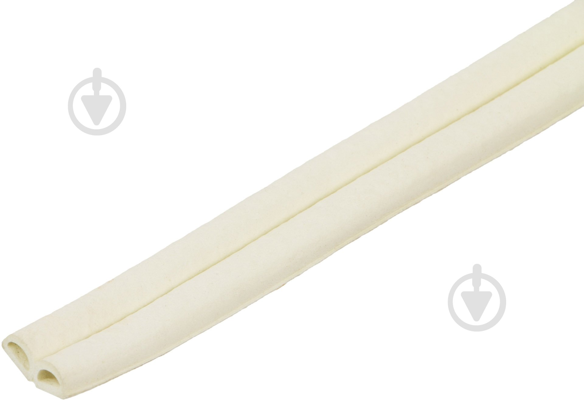 Ущільнювач самоклеючий гумовий Scley 9х7,5 мм 1 м білий - фото 1