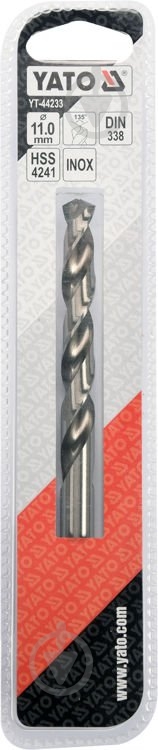 Свердло по металу YATO Premium HSS 4241 11 мм 1 шт. YT-44233 - фото 3 Свердло по металу YATO Premium HSS 4241 11 мм 1 шт. YT-44233 - фото 3