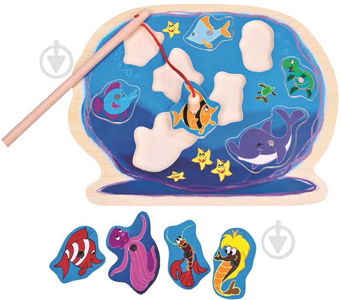 Игра-пазл Bino Рыбалка-аквариум - фото 3 Игра-пазл Bino Рыбалка-аквариум - фото 3