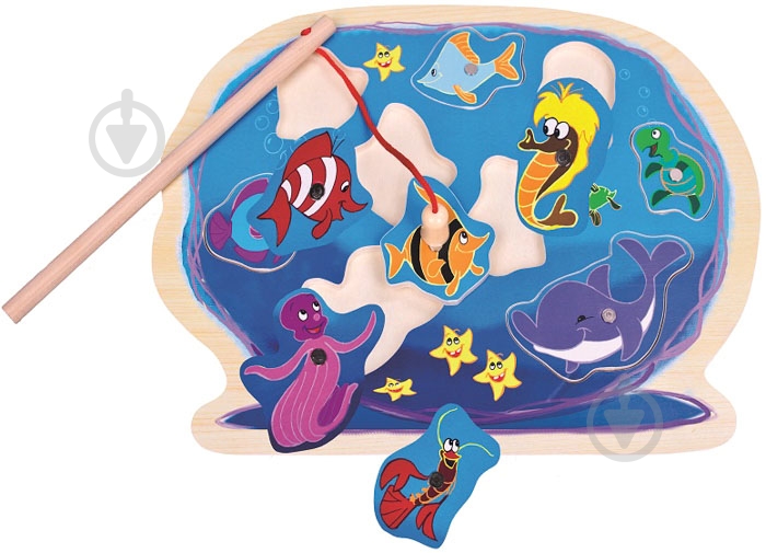 Игра-пазл Bino Рыбалка-аквариум - фото 2 Игра-пазл Bino Рыбалка-аквариум - фото 2