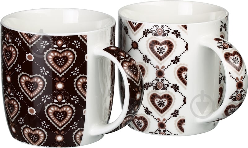 Набор чашек Fiora Сердца 360 мл 2 шт. - фото 1