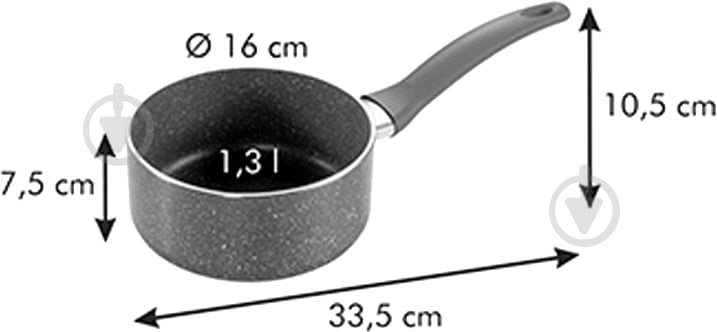 Ковш Tescoma MANICO ROSSO 16 см 1.3 л - фото 3