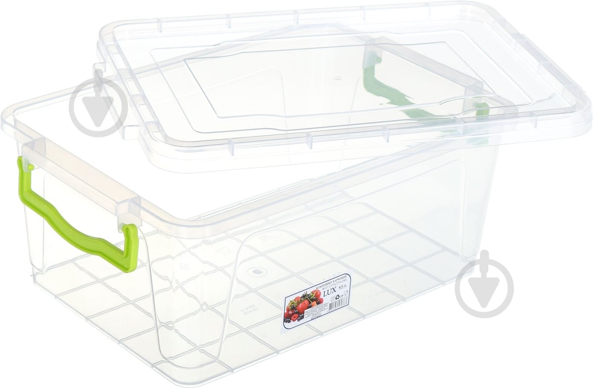 Контейнер для зберігання Ал-Пластик із кришкою №7 (харчовий пластик) 166x255x375 мм - фото 3