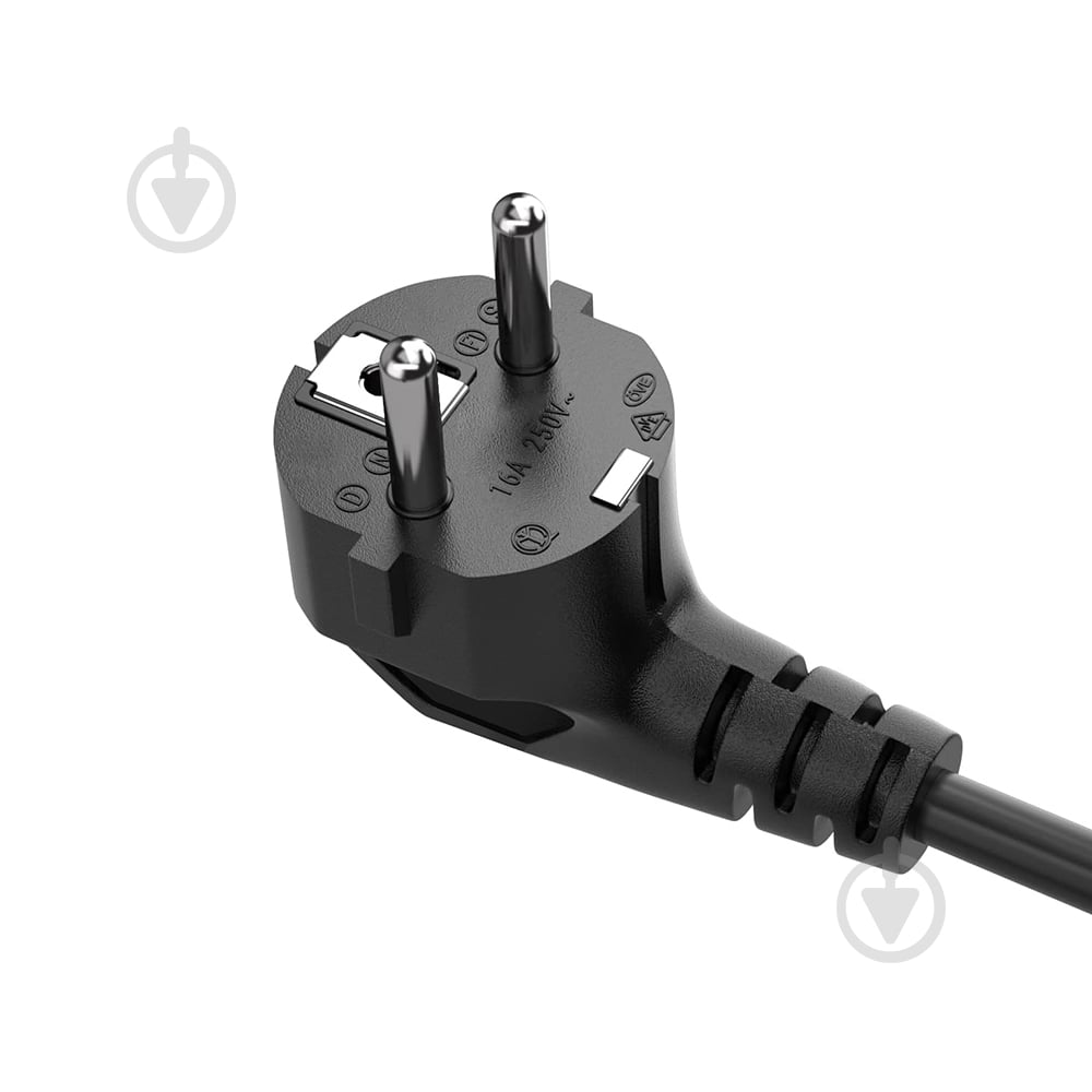 Кабель живлення ColorWay 1 м black (CW-CBP084-BK) - фото 4 Кабель живлення ColorWay 1 м black (CW-CBP084-BK) - фото 4