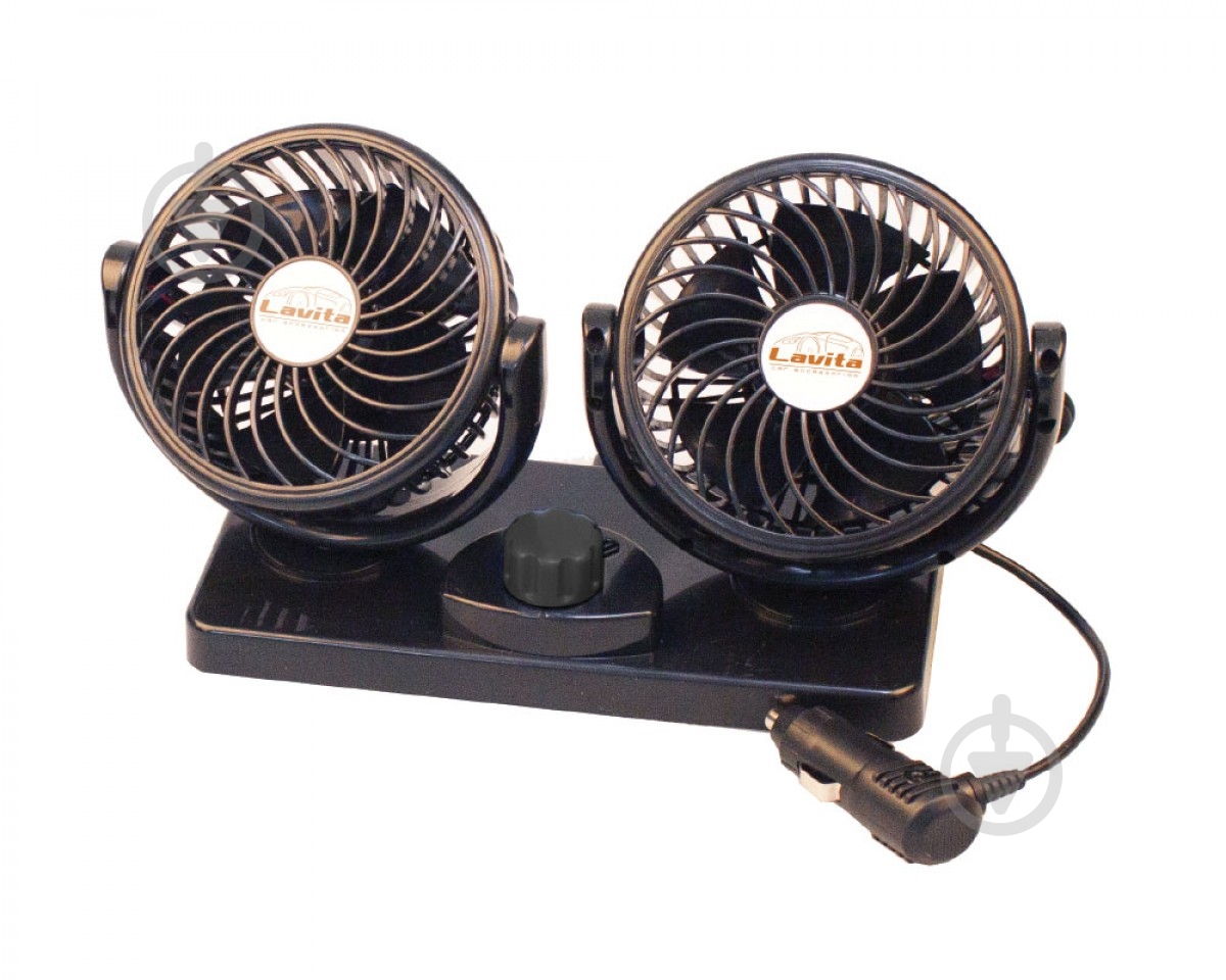 Вентилятор автомобільний подвійний діаметр 4 "LA 180205 Lavita - фото 1
