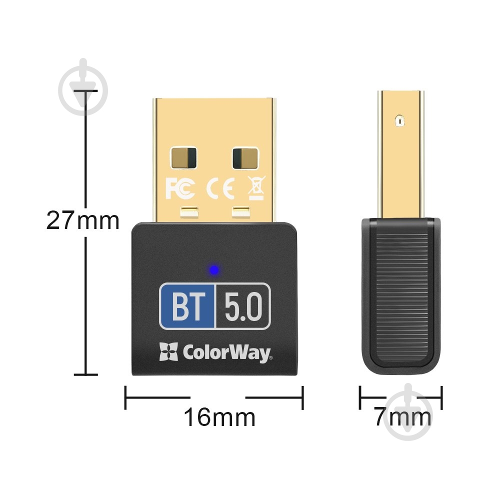 Bluetooth-адаптер ColorWay CW-AD-BT50 - фото 3