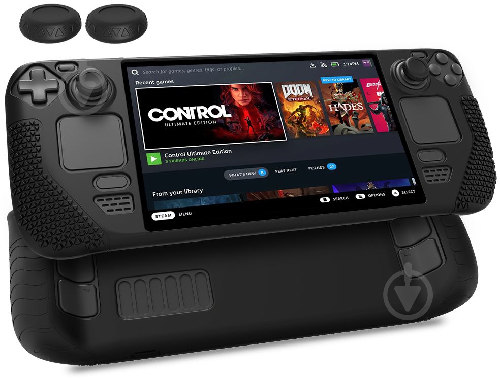 Игровая консоль Valve STEAM DECK 64GB Certified Refurbished black - фото 6