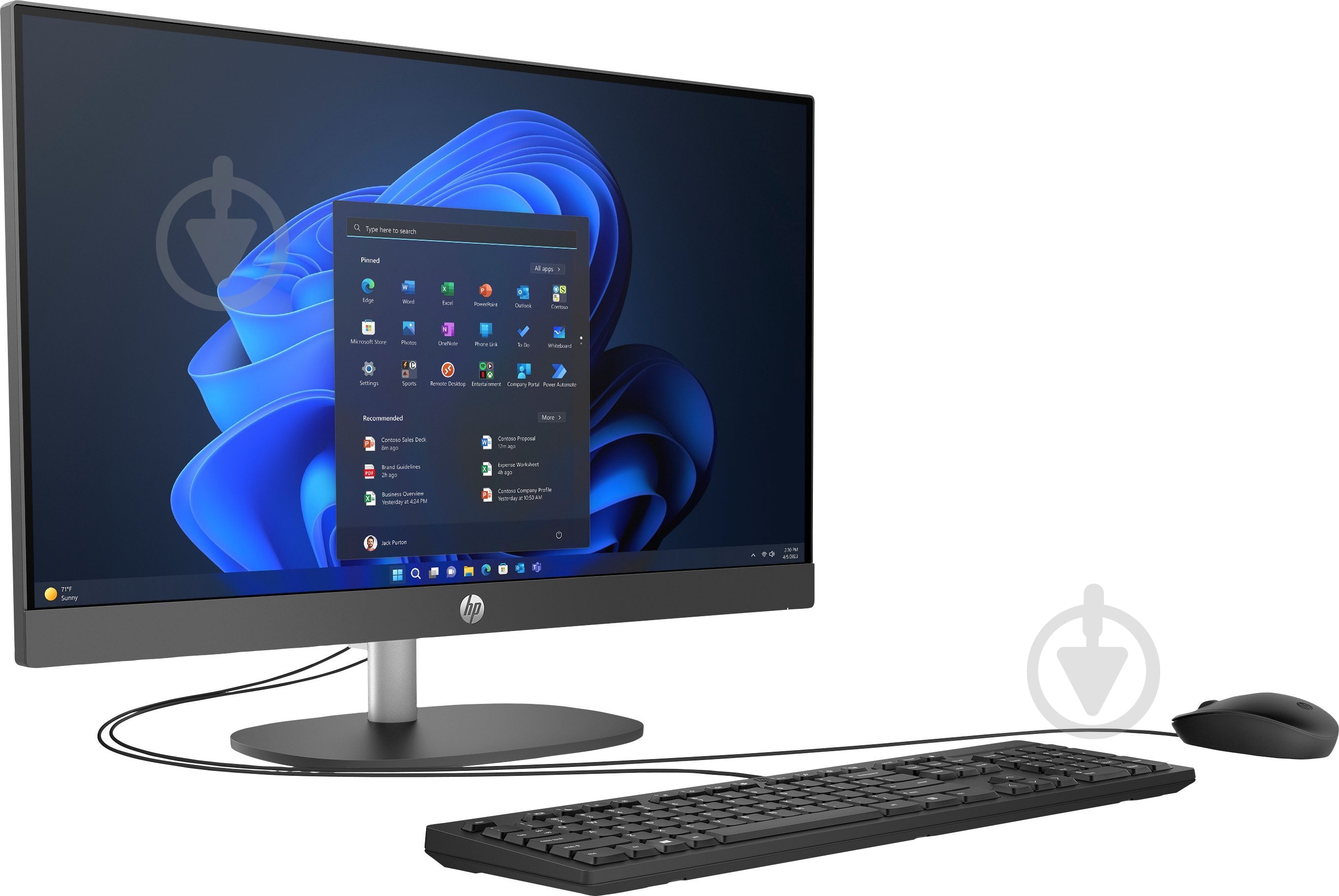 Моноблок HP 240-G10 23,8" (D10FBET) gray - фото 4