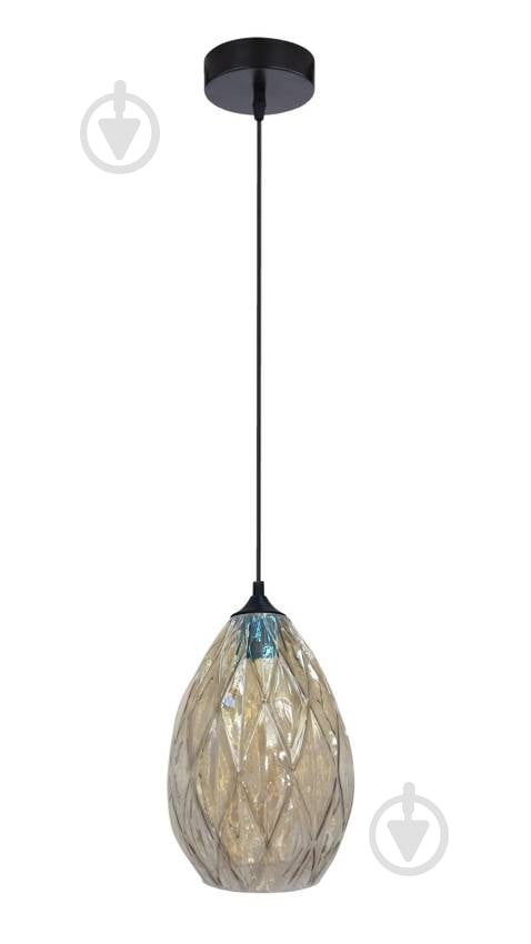 Люстра подвесная Candellux GRAN 1xE27 черный/золото 31-51455 - фото 1