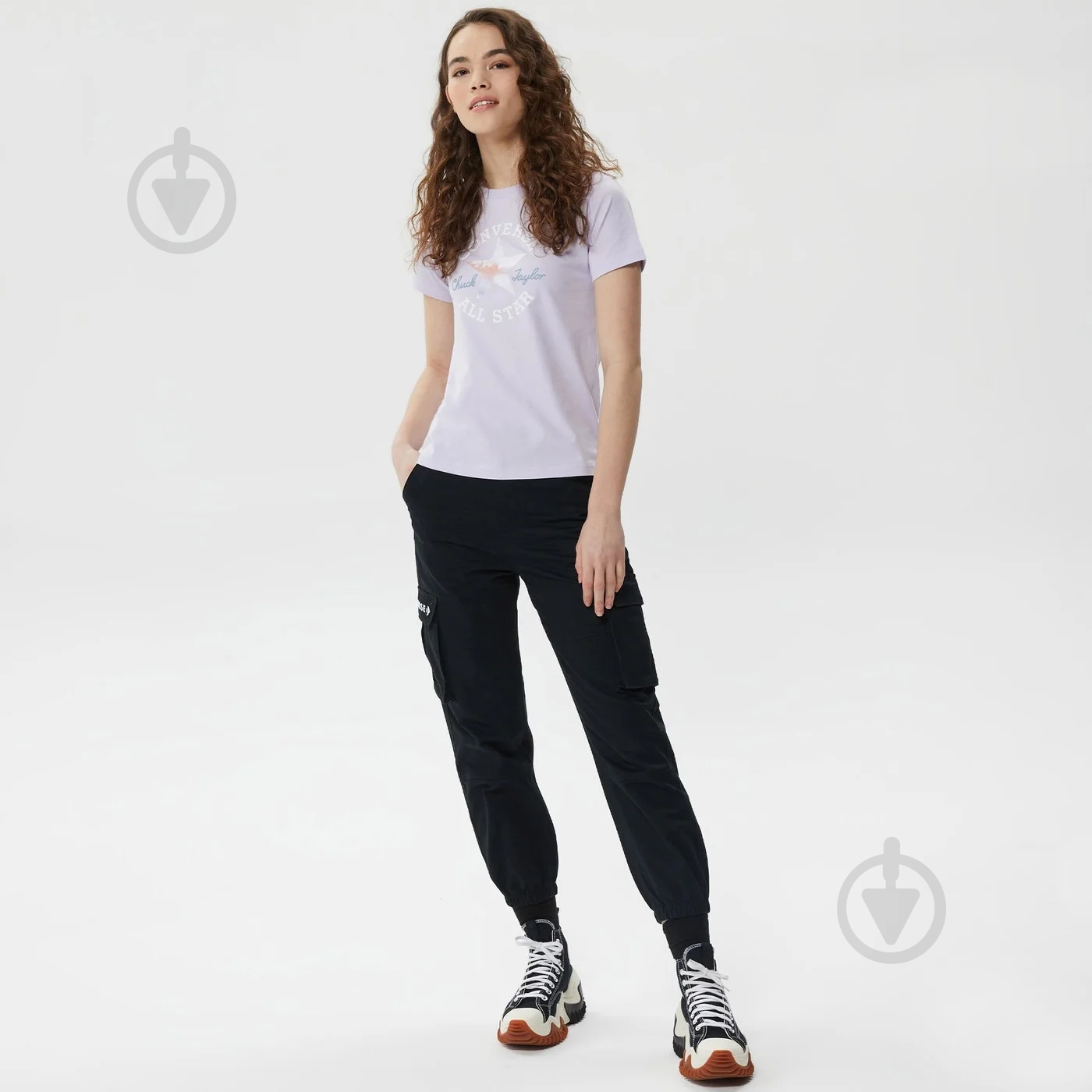 Футболка Converse CHUCK PATCH INFILL TEE 10025041-533 р.M фиолетовый - фото 3