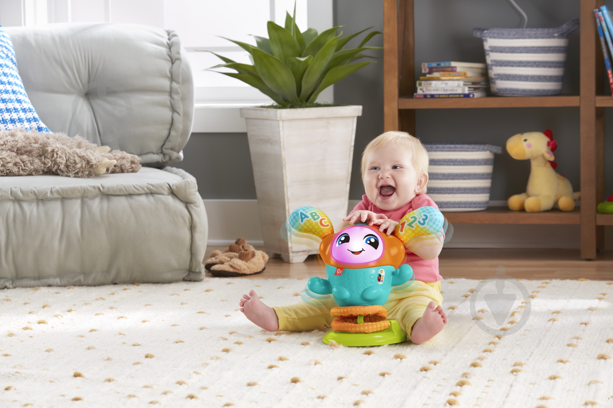 Гра інтерактивна Fisher Price Ді-Джей Стрибунець з технологією Smart Stages (багатомовний) JLH74 - фото 6