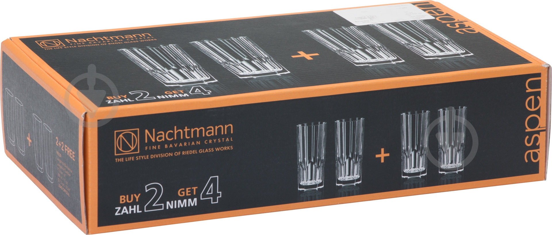 Набор стаканов высоких Nachtmann Aspen 18977 309 мл 4 шт. - фото 7 Набор стаканов высоких Nachtmann Aspen 18977 309 мл 4 шт. - фото 7