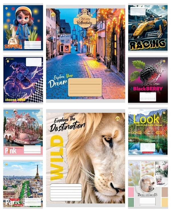 Тетрадь школьная 18 листов в клеточку Твердая МИКС Тетрада - фото 1 Тетрадь школьная 18 листов в клеточку Твердая МИКС Тетрада - фото 1