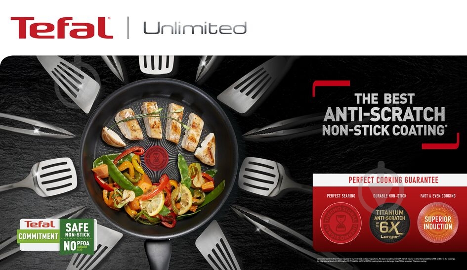 Сковорода Tefal Unlimited 28 см G2550672 - фото 10