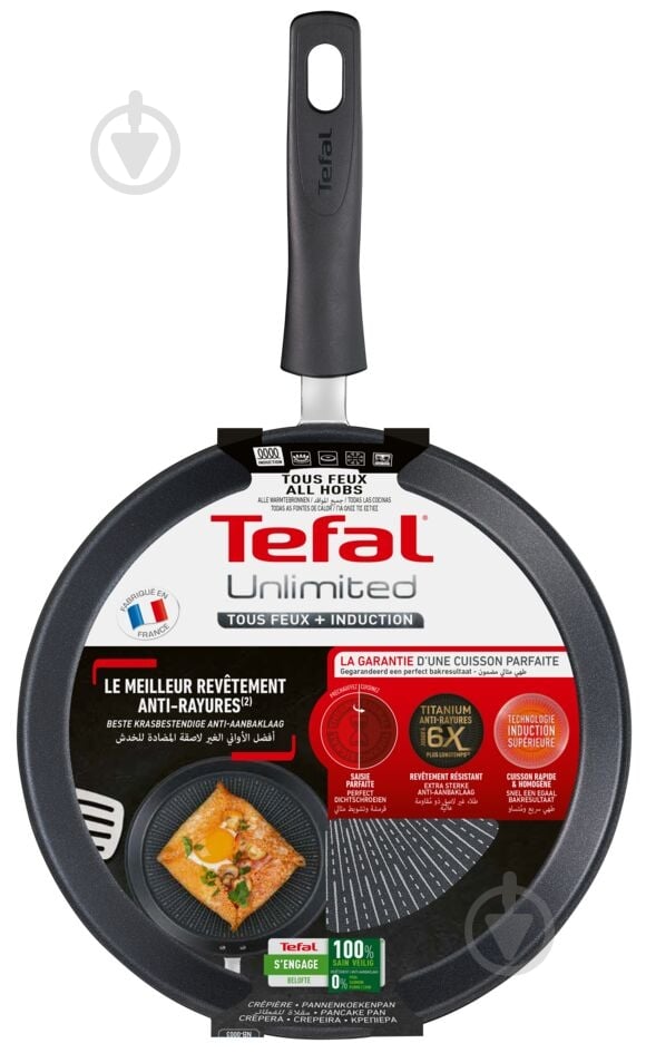 Сковорода для млинців Tefal Unlimited 25 см G2553872 - фото 4