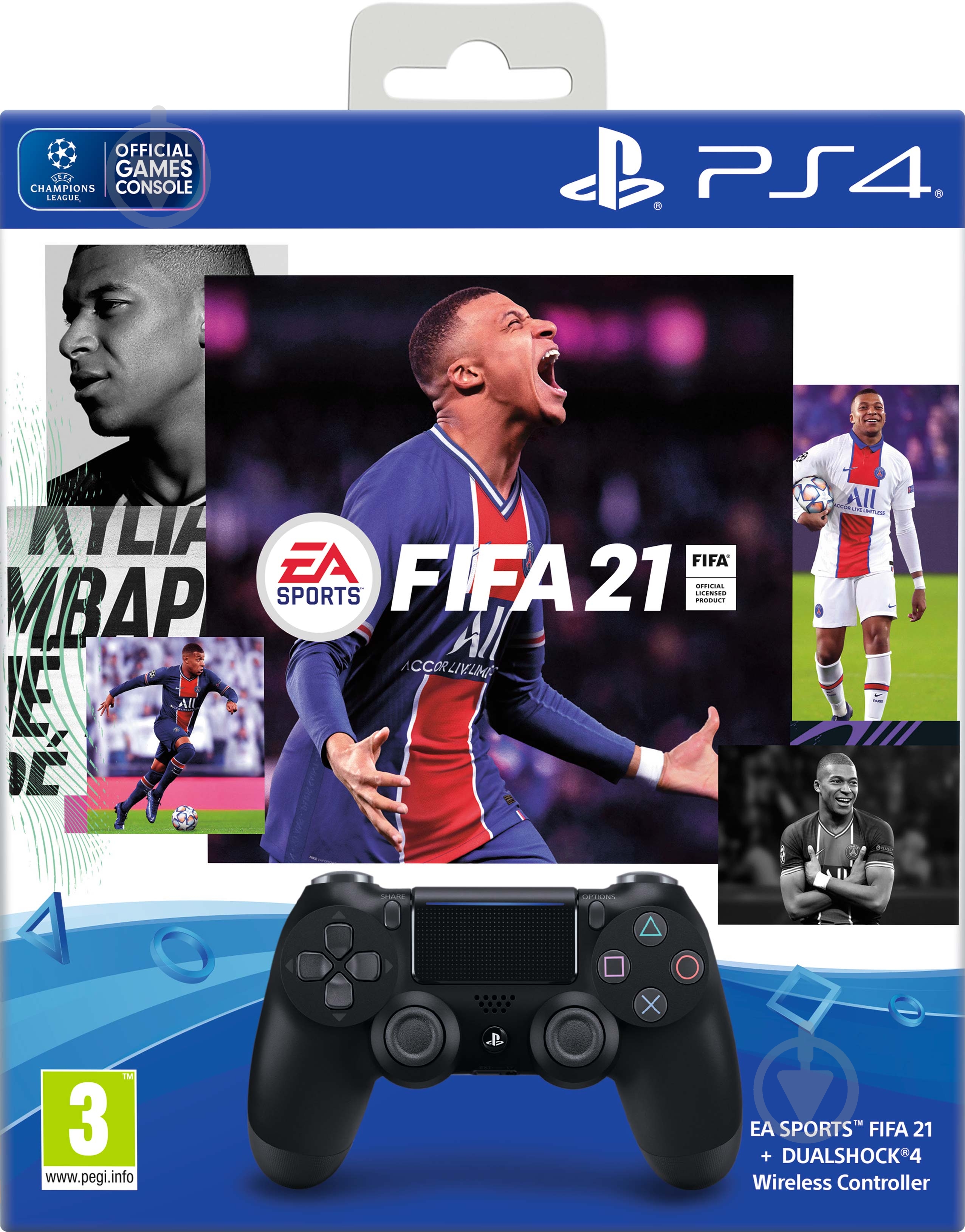 Геймпад бездротовий Sony Dualshock V2 LE + FIFA 21 black - фото 2 Геймпад бездротовий Sony Dualshock V2 LE + FIFA 21 black - фото 2