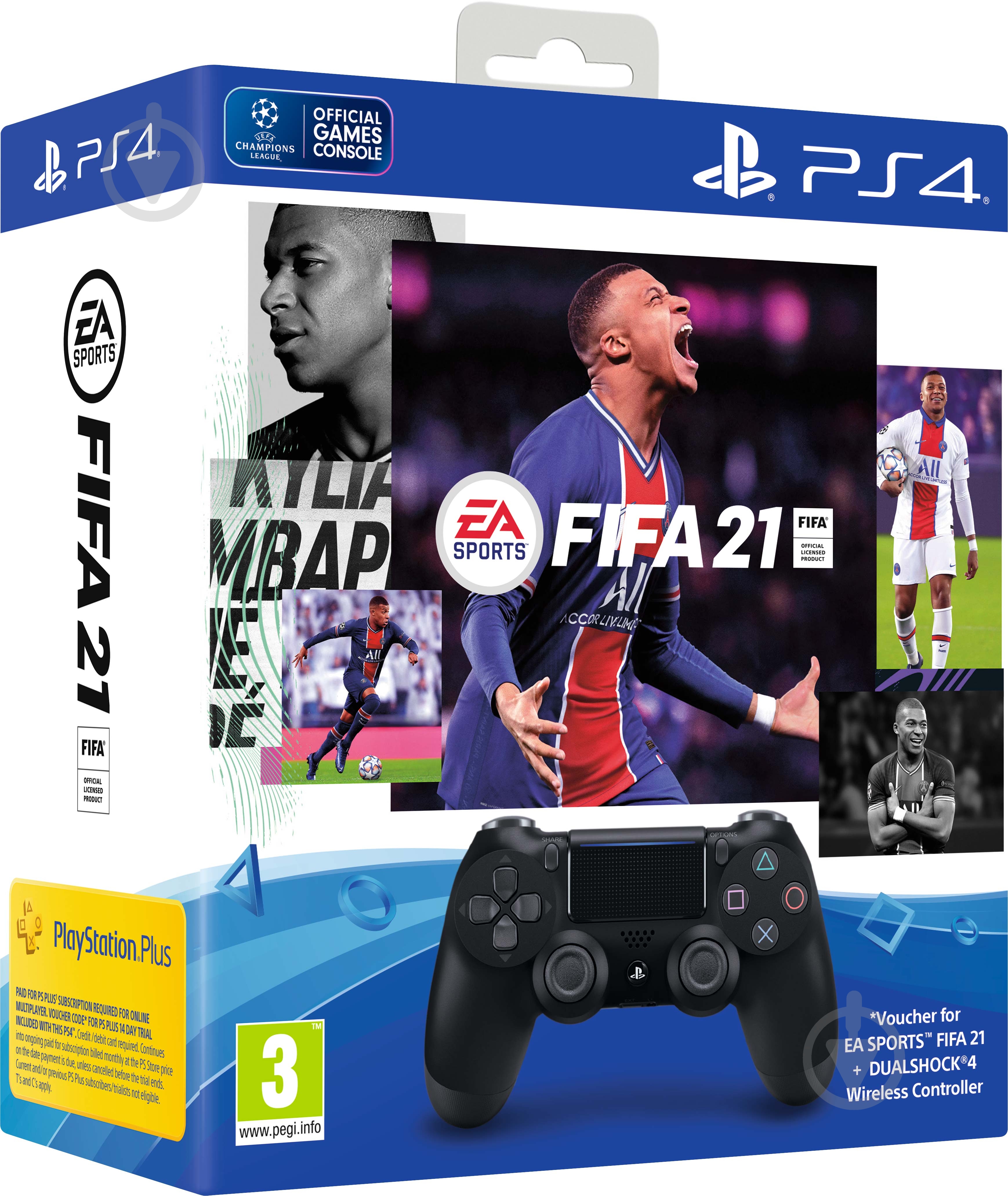 Геймпад бездротовий Sony Dualshock V2 LE + FIFA 21 black - фото 1 Геймпад бездротовий Sony Dualshock V2 LE + FIFA 21 black - фото 1