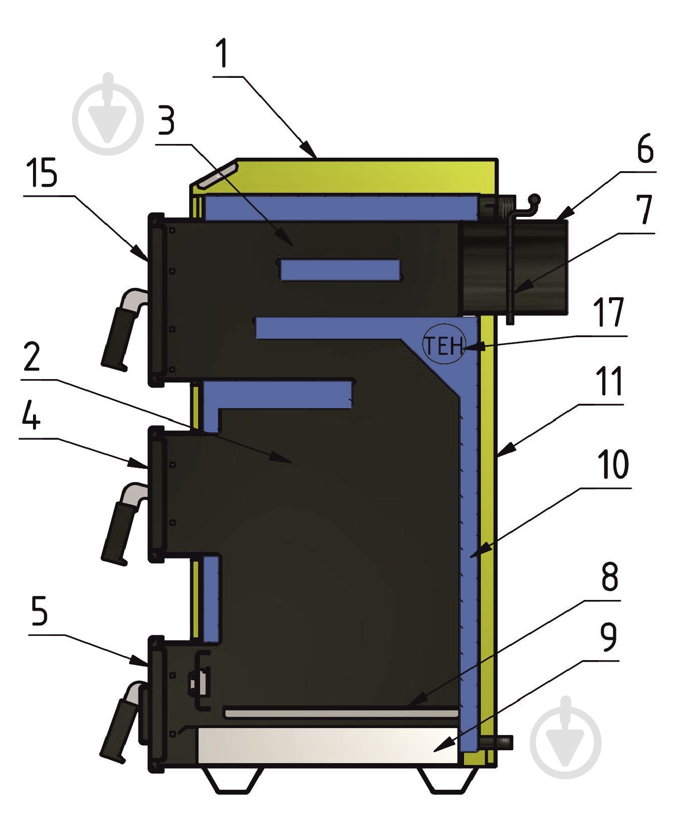 Котел твердотопливный Макситерм ЛЮКС НОВА 30 кВт - фото 10 Котел твердотопливный Макситерм ЛЮКС НОВА 30 кВт - фото 10