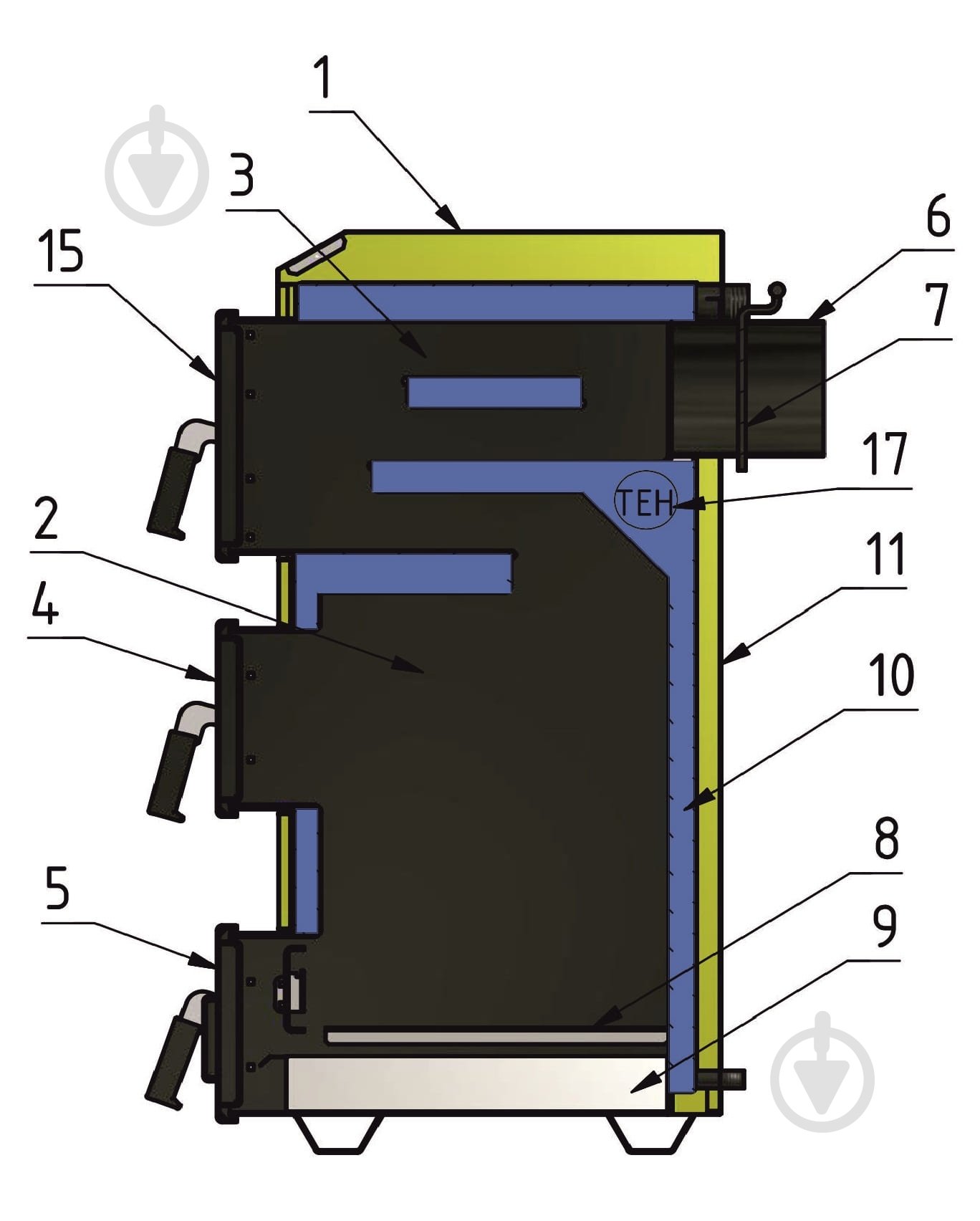 Котел твердотопливный Макситерм ЛЮКС Нова 16 - фото 11 Котел твердотопливный Макситерм ЛЮКС Нова 16 - фото 11