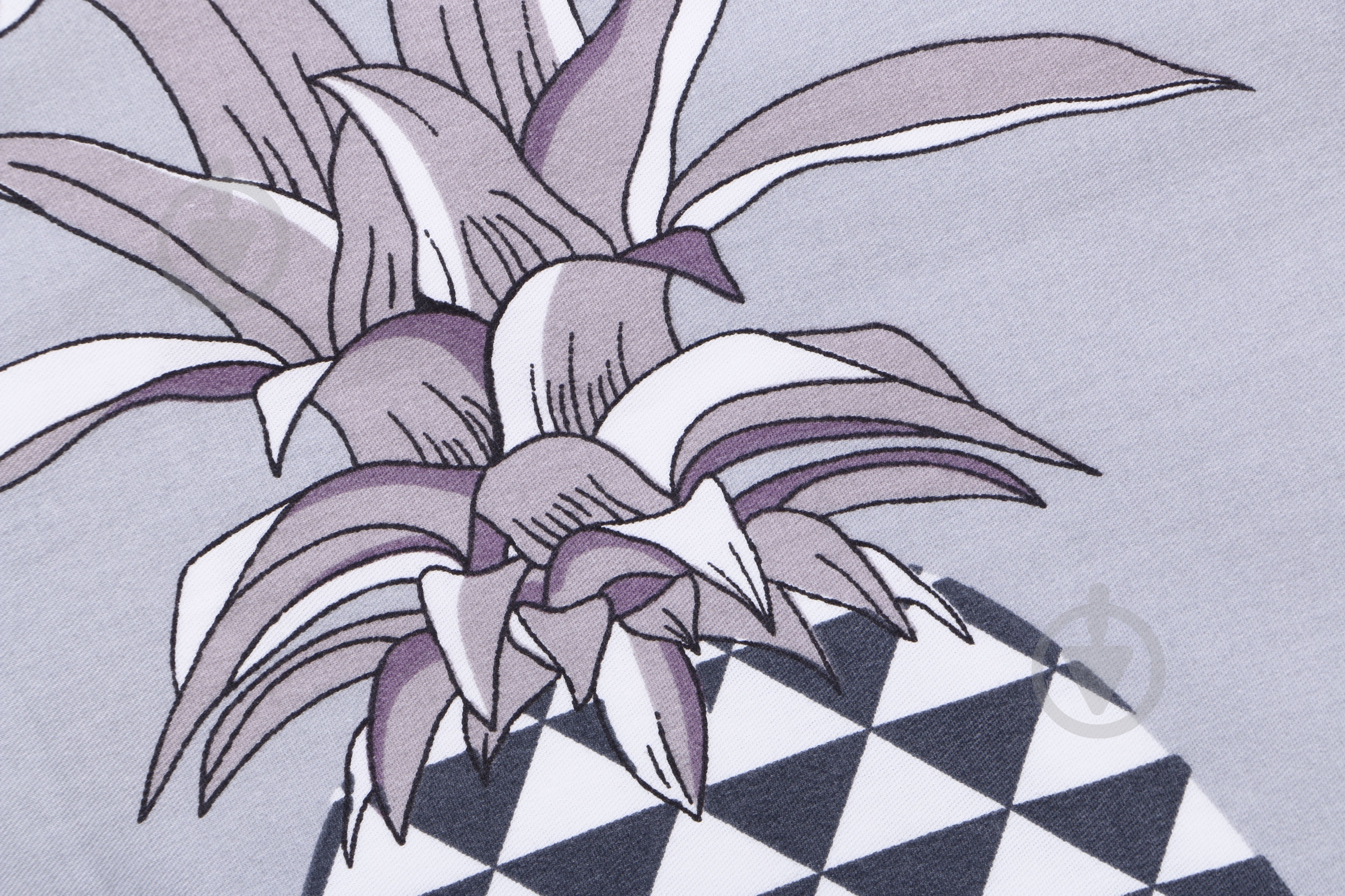 Комплект постельного белья Pineapple 2 серый с рисунком La Nuit - фото 5